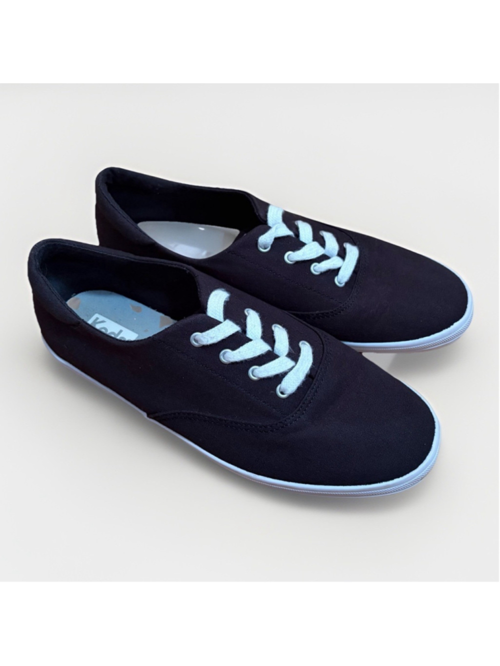 Keds Classic Black Canvas Sneakers - Size 7